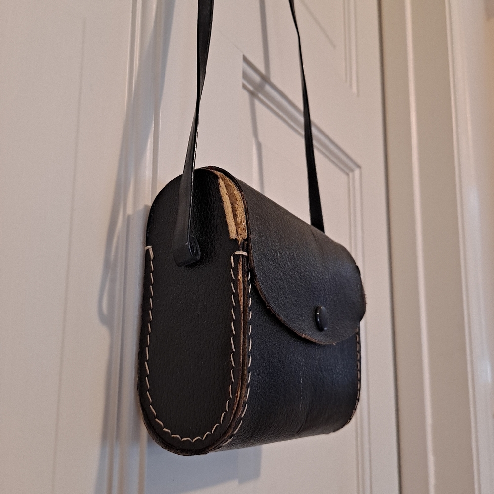 Carl Zeiss Jena black shoulder bag binocular vintage theater case purse opera - Picture 3 of 16